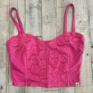 Pink Hollister tank top